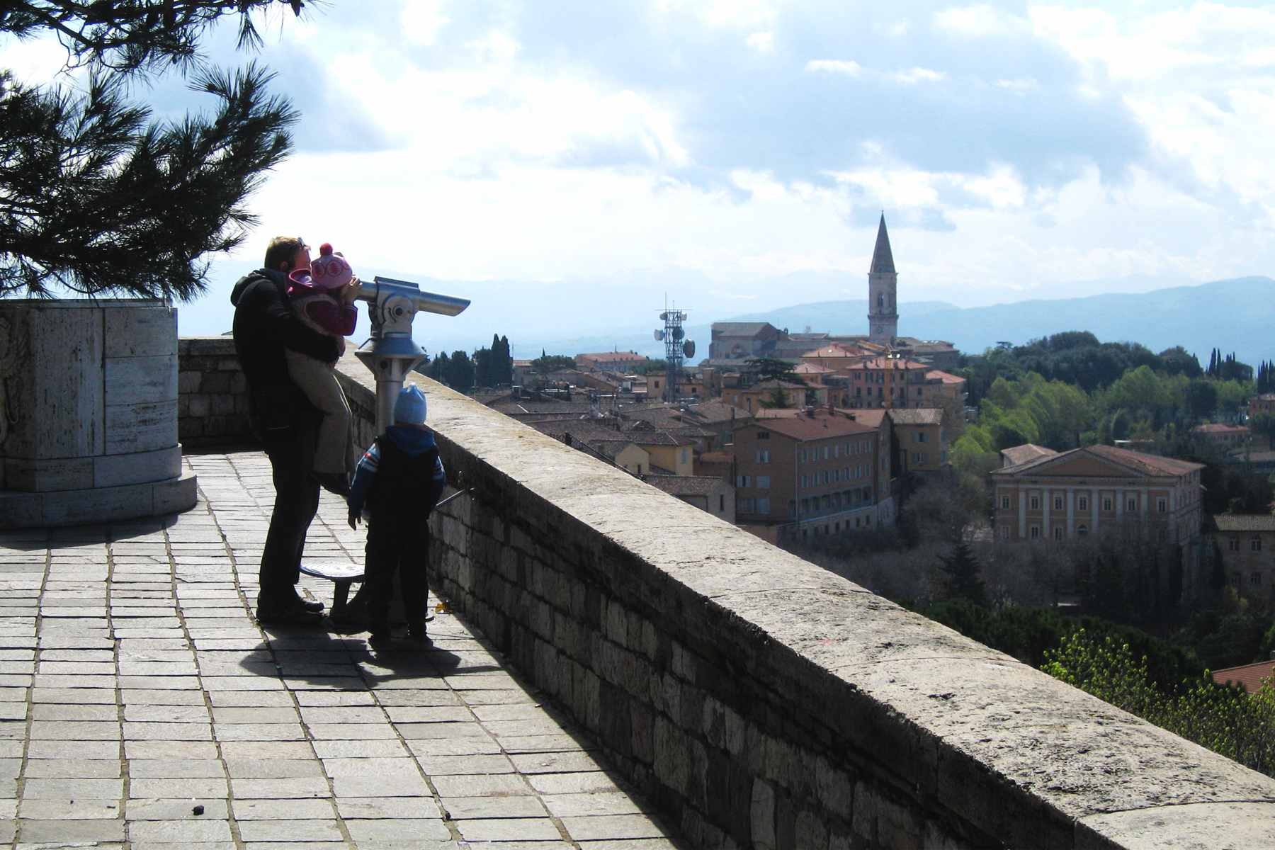 The view down the hill in Perugia. Photos by David Lansing. 