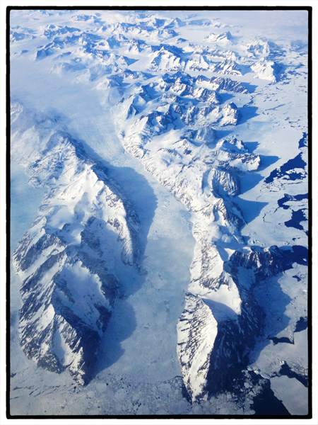 Aerial view of Greenland