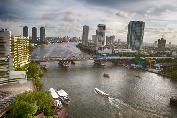 Chao Phraya River from Shangri-La Hotel, Bangkok